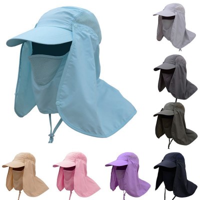 Unisex Outdoor Sports Fishing Hat Hiking UV Protection Face Neck  Sun Cap  eb-33548229